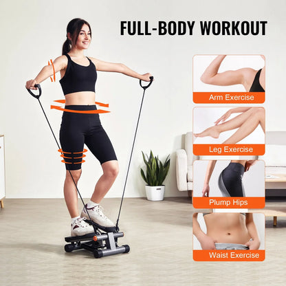 Mini Hydraulic Stair stepper With Resistance Bands