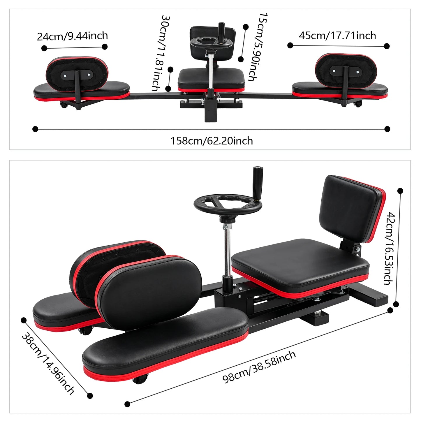 Leg Stretcher, 180° Adjustable Fitness Trainer, Load-Bearing 120kg