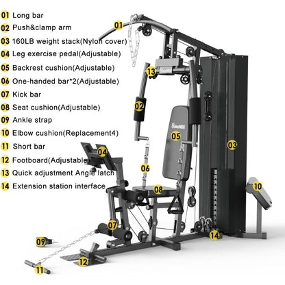 Home Gym Multifunctional Full Body Equipment