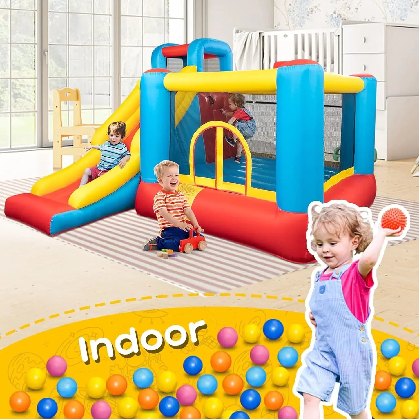 Bouncing Castle Play Center w/Air Blower