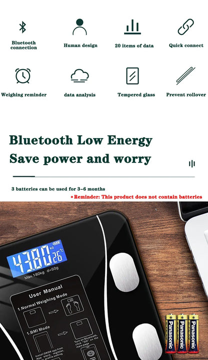 Body Fat Scale Smart Wireless Digital Weight