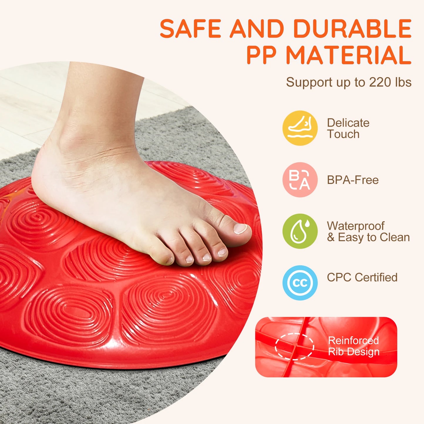 SucceBuy 6 PCS Kids Turtle Balance Stepping Stones