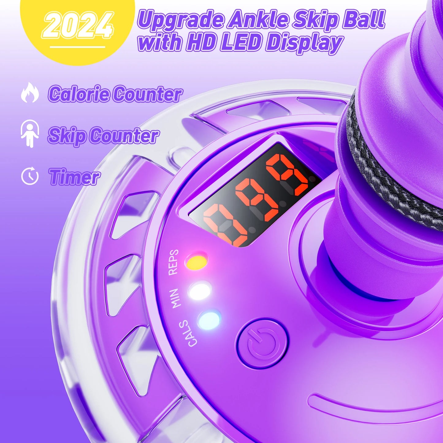 Ankle Skip Colorful Flash Wheel Swing Ball
