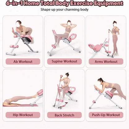 Adjustable Ab Trainer Machine With LCD Monitor