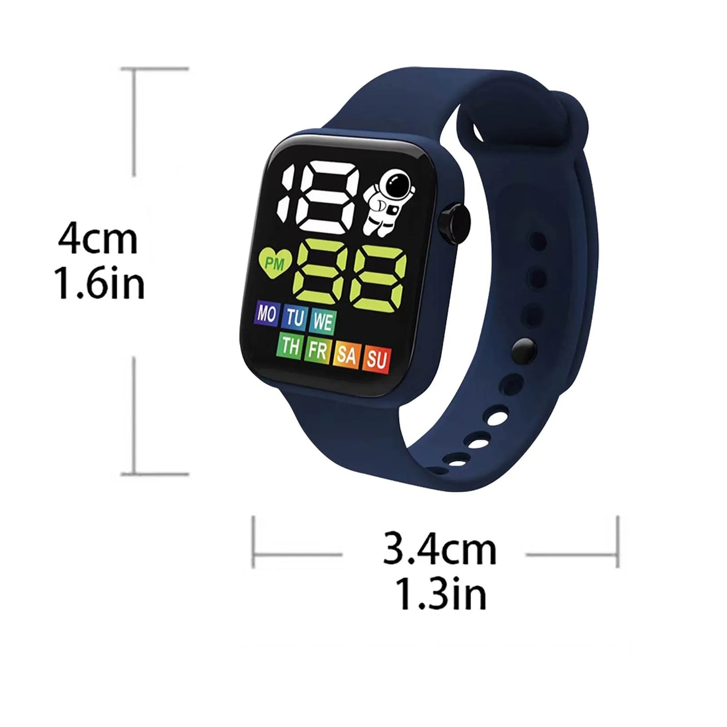 Electronic Watch For Children Led Display Multi-Function