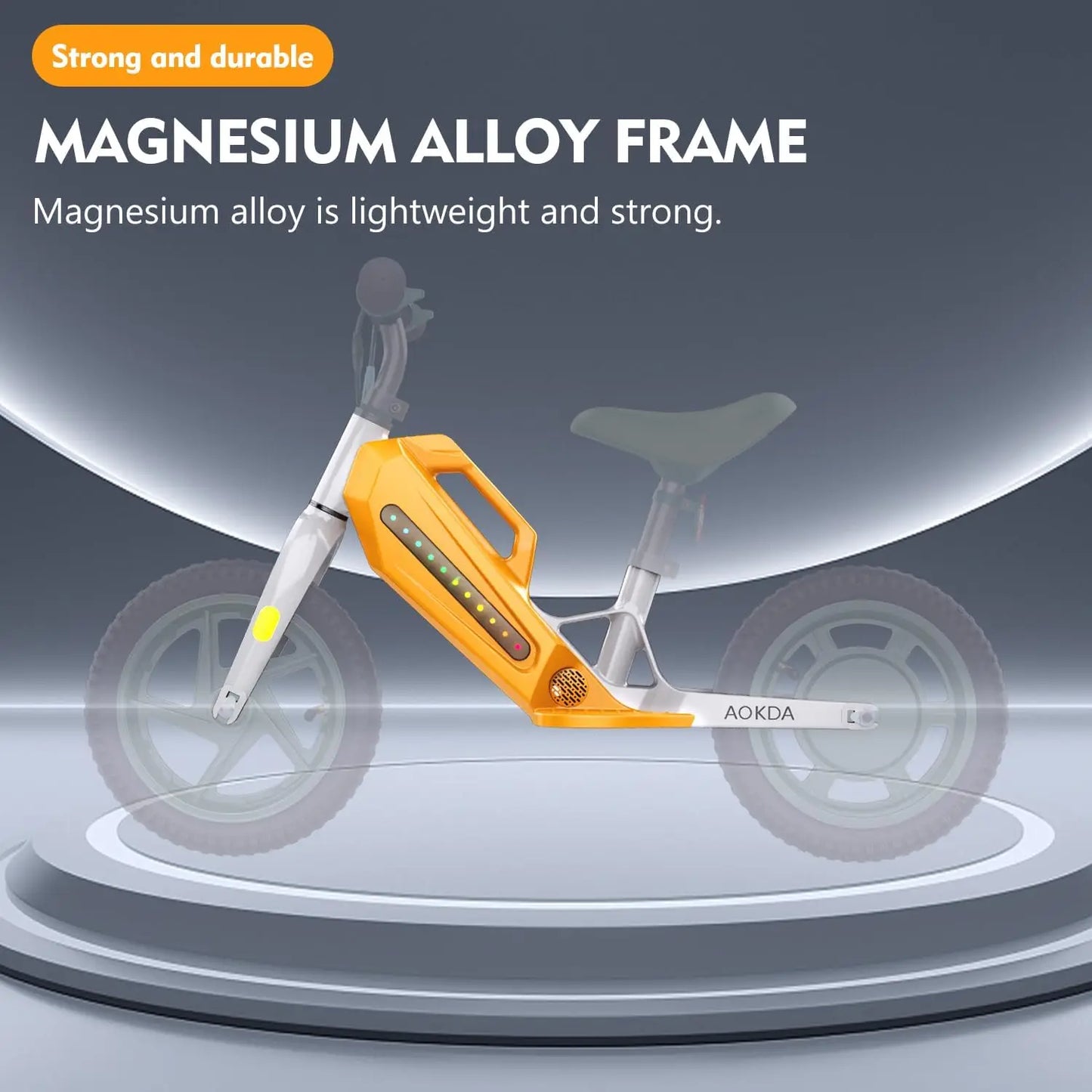 Electric Balance Bike for Kids, 180W, 12" Pneumatic Tire 21.6V/5.2Ah