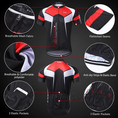 Quick Dry Short Sleeve Jersey + Padded Shorts
