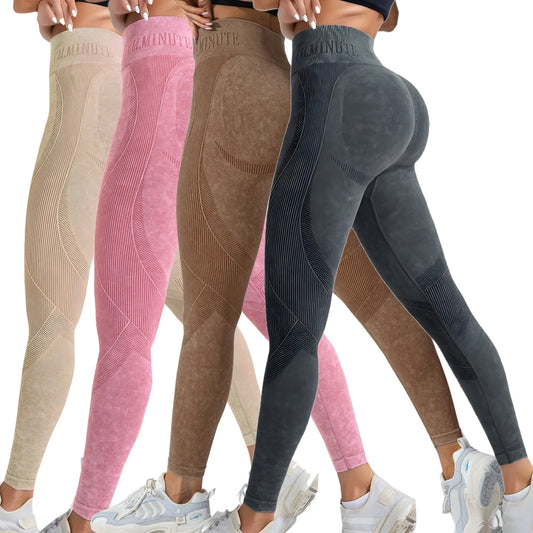 2 Pack Women's High Waisted Sexy Butt Lifting Leggings