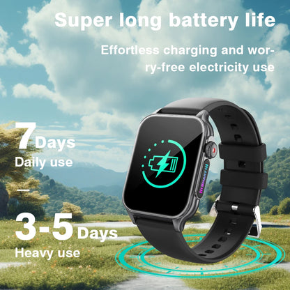 AOLON P6 1.96'' Amoled Smartwatch Men Health Monitoring IP68 Waterproof