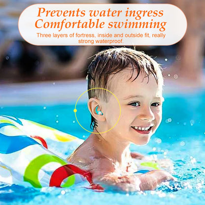 Silicone Earplug for Swimming, Noise Reduction & Sleeping  5-12yrs