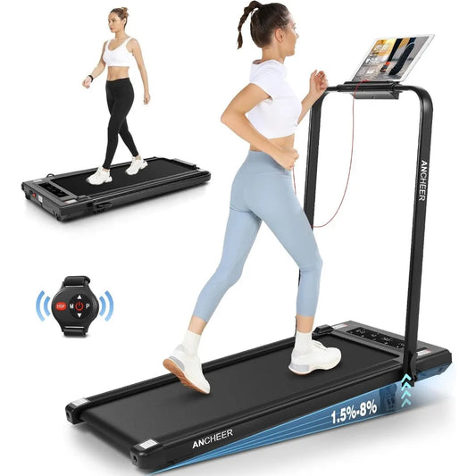 Treadmill With Incline, 300lbs Walking Pad With Handle Bar & Remote Control, 2.5HP