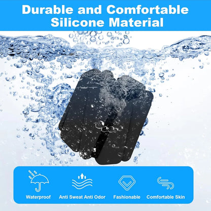 1Pair 2-4lbs Adjustable Wrist Ankle Weights - Silicone Strength