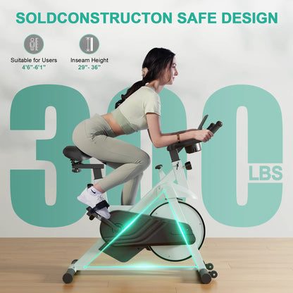 32-Level Magnetic Resistance Stationary Bike Low Noise