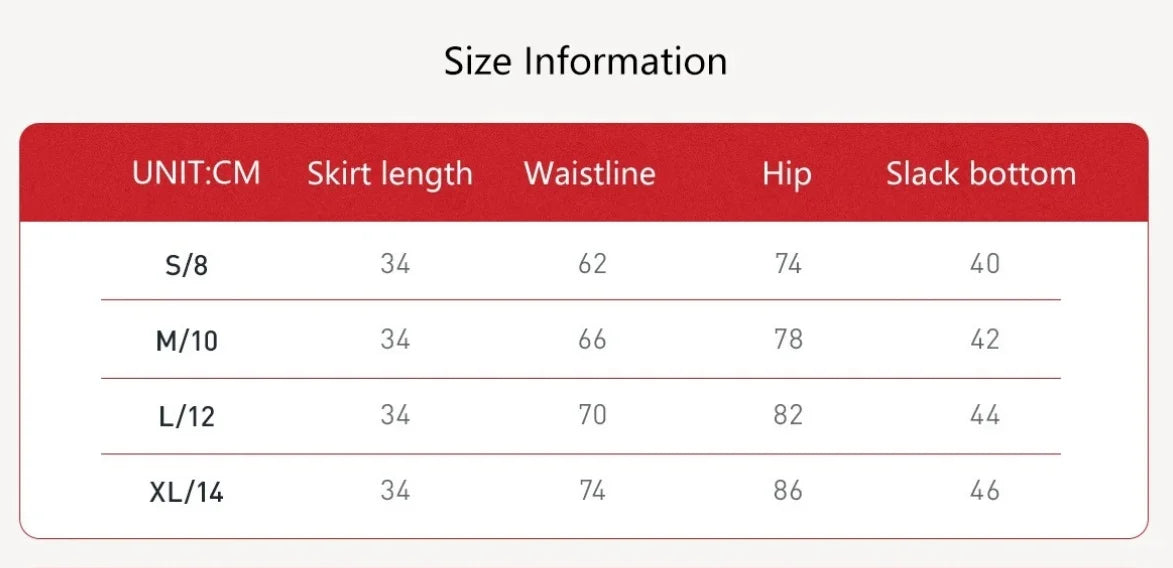 Women's fashion 2-in-1 golf tennis skirt pleated
