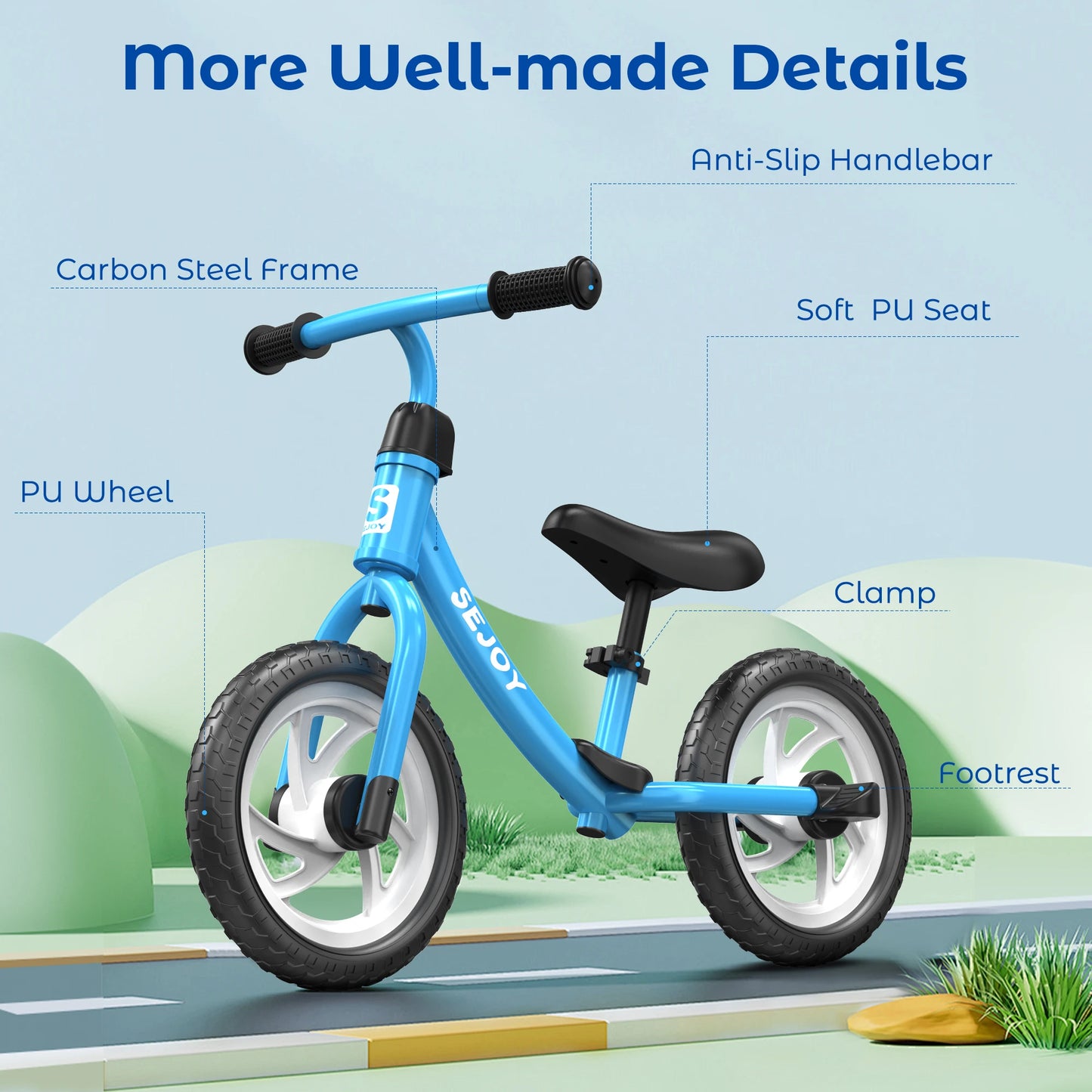 Balance Bike for Ages 2-6 Years Old