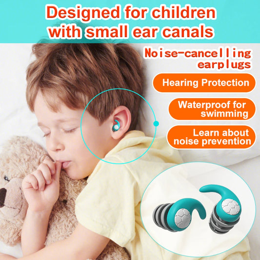 Silicone Earplug for Swimming, Noise Reduction & Sleeping  5-12yrs