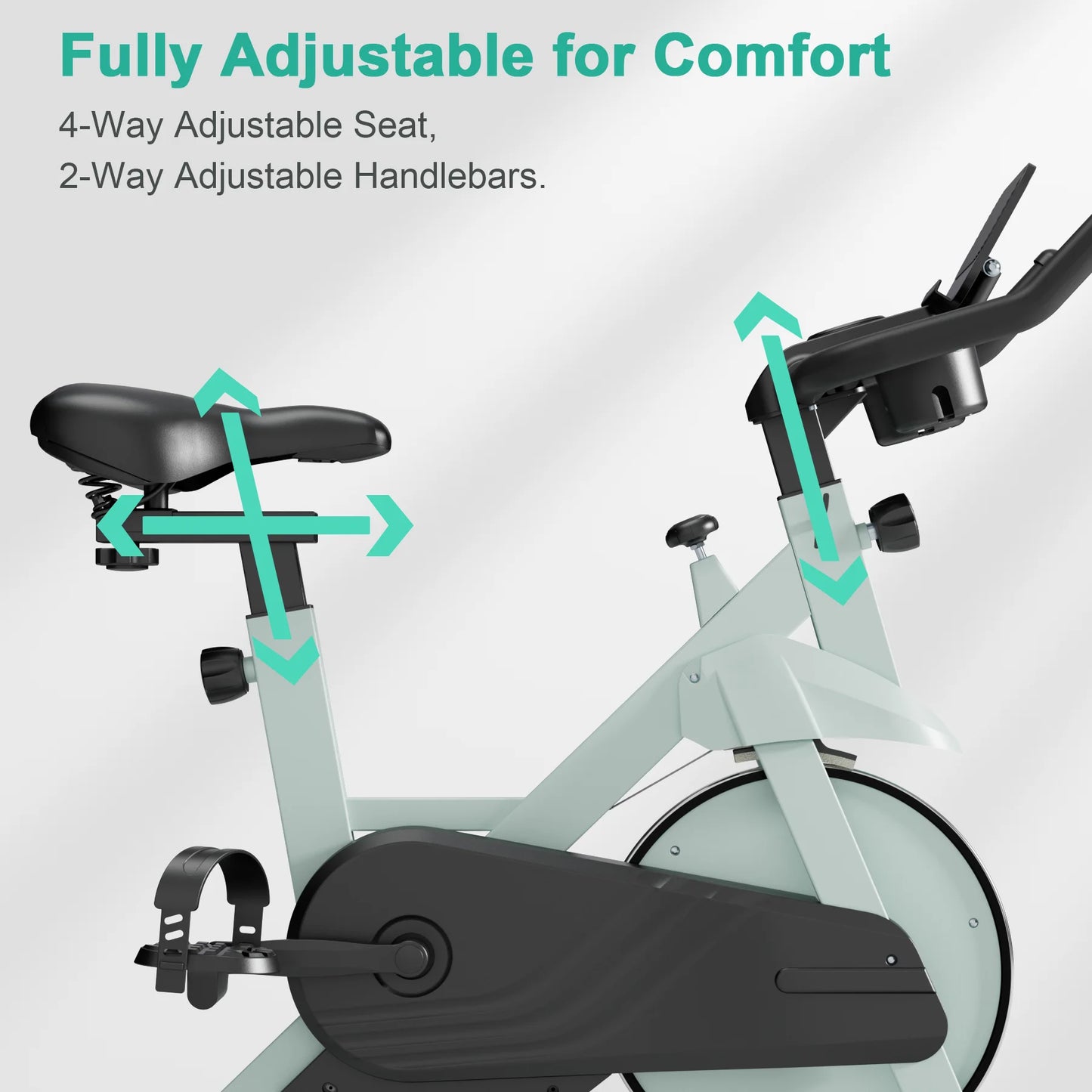 32-Level Magnetic Resistance Stationary Bike Low Noise