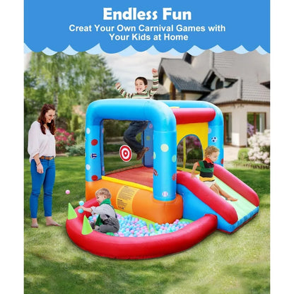 Inflatable Bounce House, Kids Castle Slide