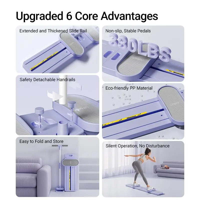Foldable 3-in-1 Ski Trainer Leg, Pelvic & Hip Strengthener