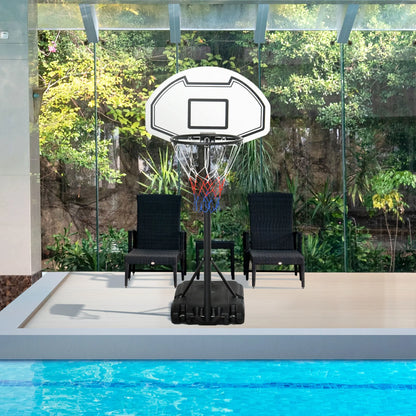 Outdoor Basketball Hoop System Pool Water Adjustable