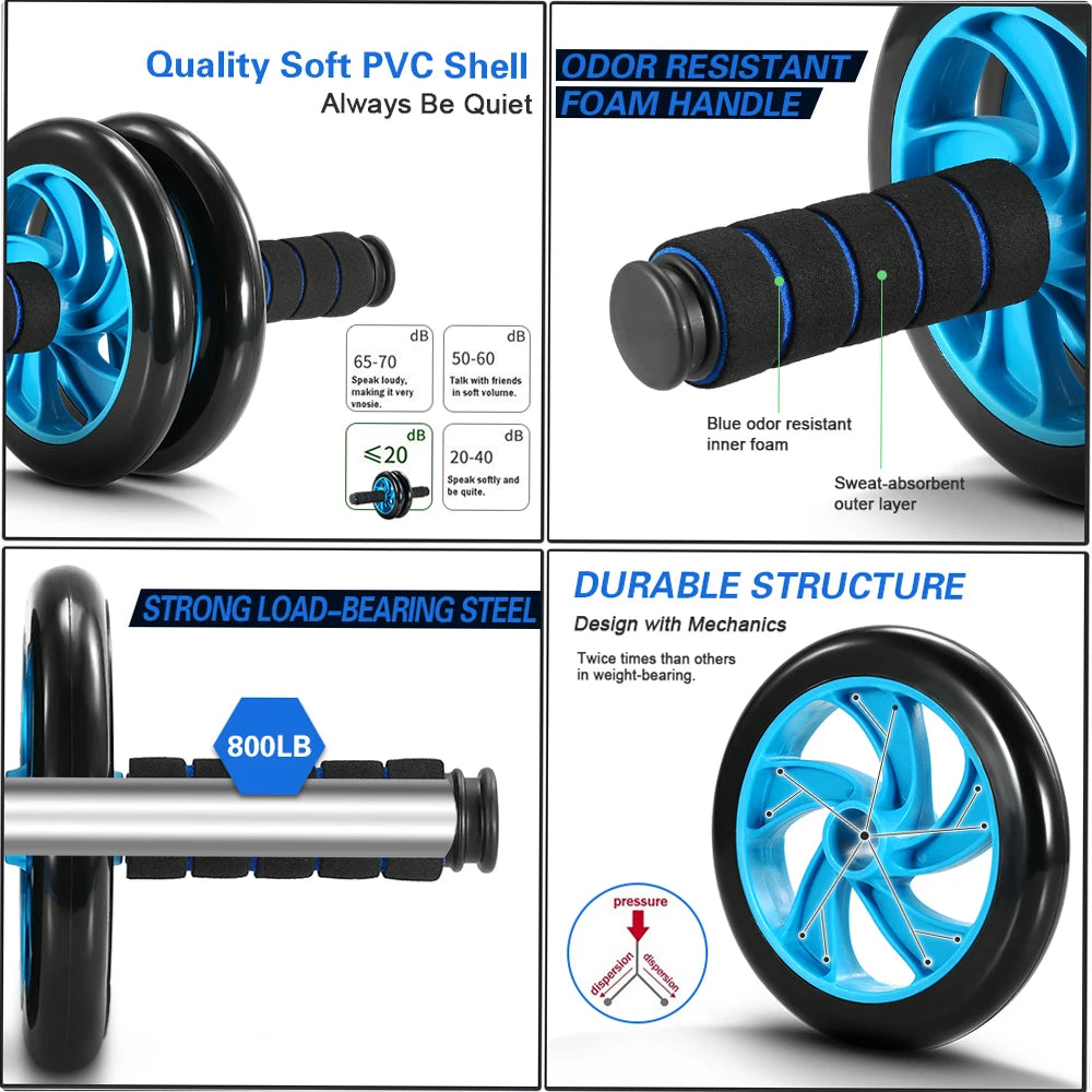 New 5 In 1 Abdominal Wheel Multi-function