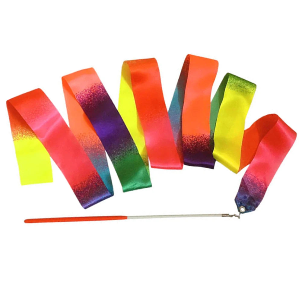 2M Rhythmic Dance Ribbon Rainbow Stick