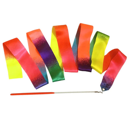 2M Rhythmic Dance Ribbon Rainbow Stick