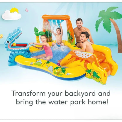 Inflatable Dinosaur Play Center Outdoor Water Park