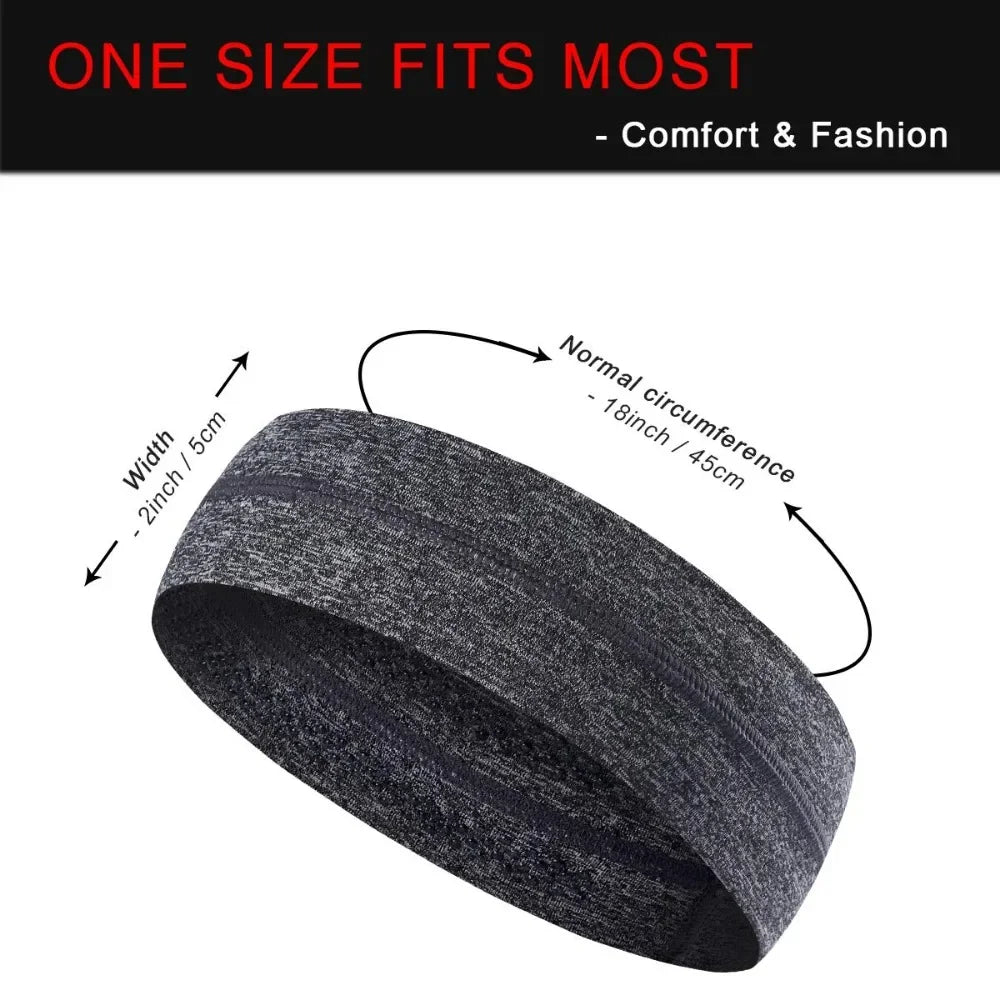 Sports Sweat Headband Elastic  Non-slip Sweat Absorbing