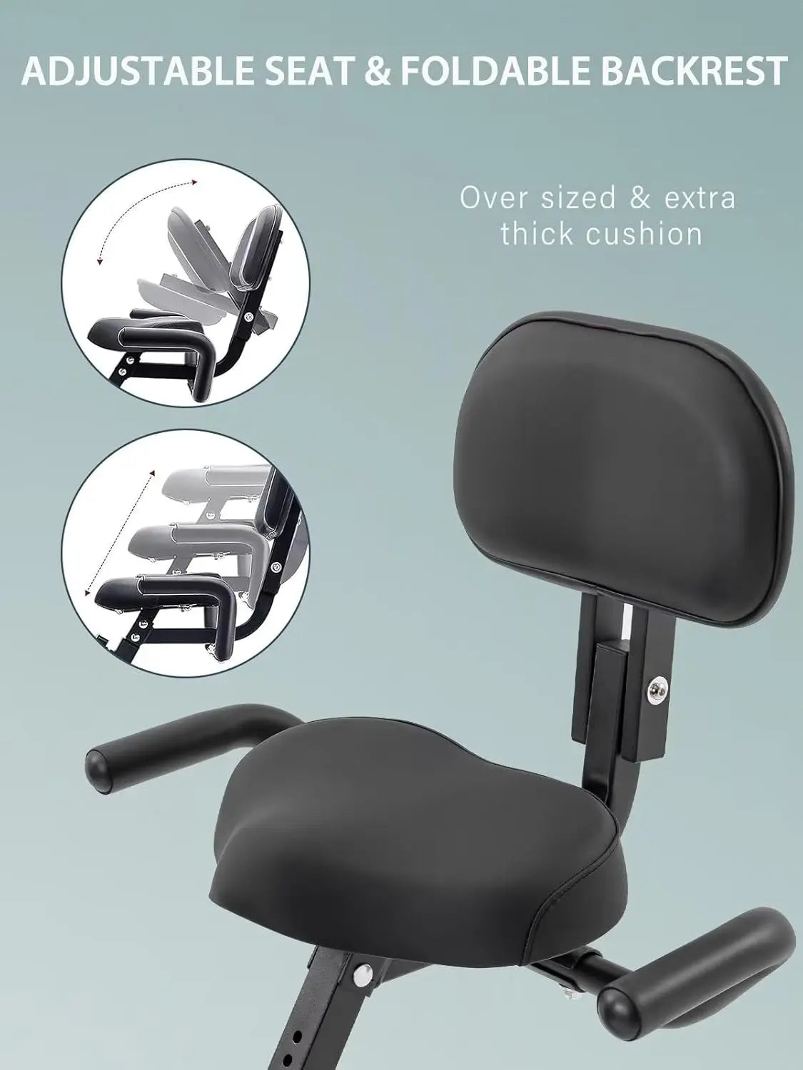 Workout Bike For Home - 4 In 1 Recumbent Exercise Bike and Upright Indoor Cycling Bike Positions