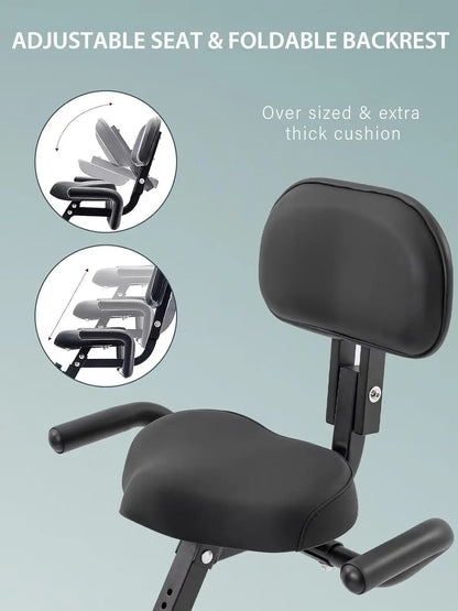 Workout Bike For Home - 4 In 1 Recumbent Exercise Bike and Upright Indoor Cycling Bike Positions