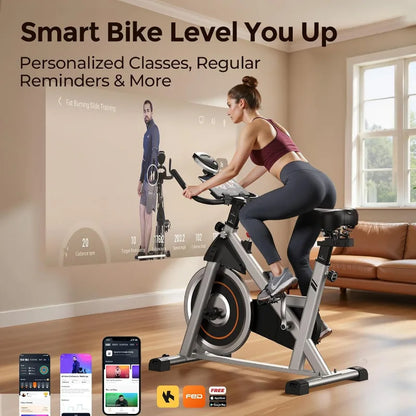 Magnetic Indoor Cycling Bike with 300 lb Weight Capacity