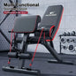 Fully foldable adjustable fitness bench, multi-functional