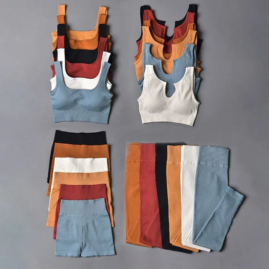 Seamless Sport Suit Yoga Suit Crop Top