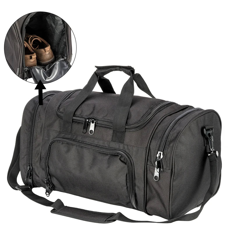 Military Tactical Travel Bag Outdoor Shoes Compartment
