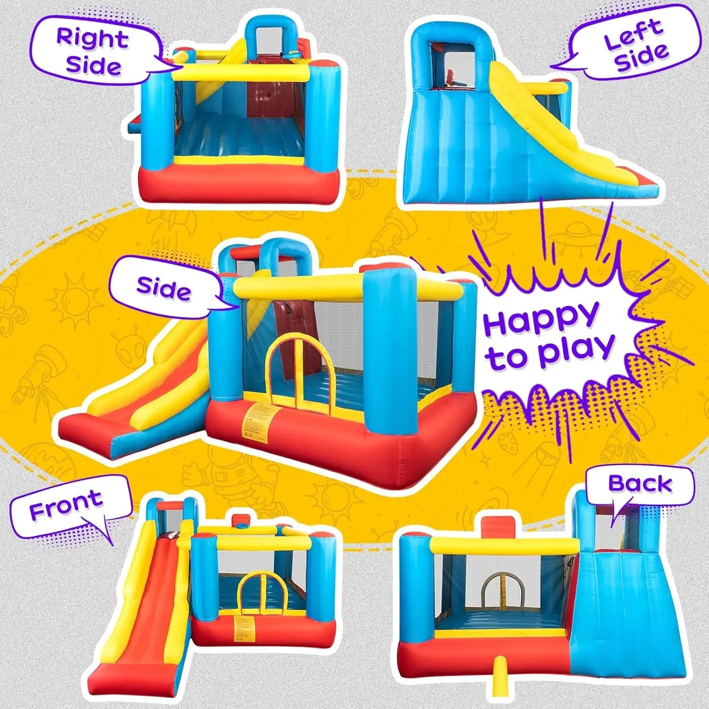 Bouncing Castle Play Center w/Air Blower