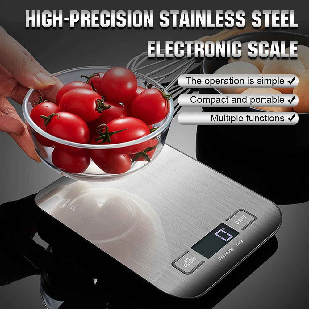 10kg Kitchen Digital Scale USB Charging LCD Display