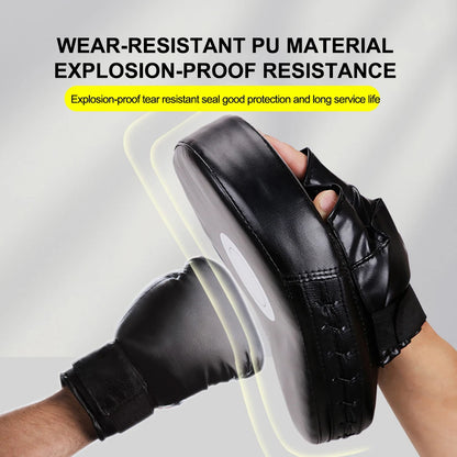 Curved Boxing Hand Target PU Leather Breathable