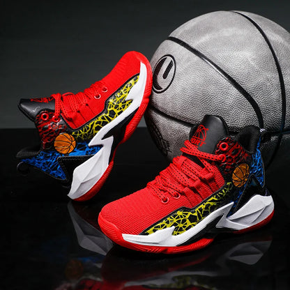 Basketball Shoes Boy's Mesh Breathable Non-slip