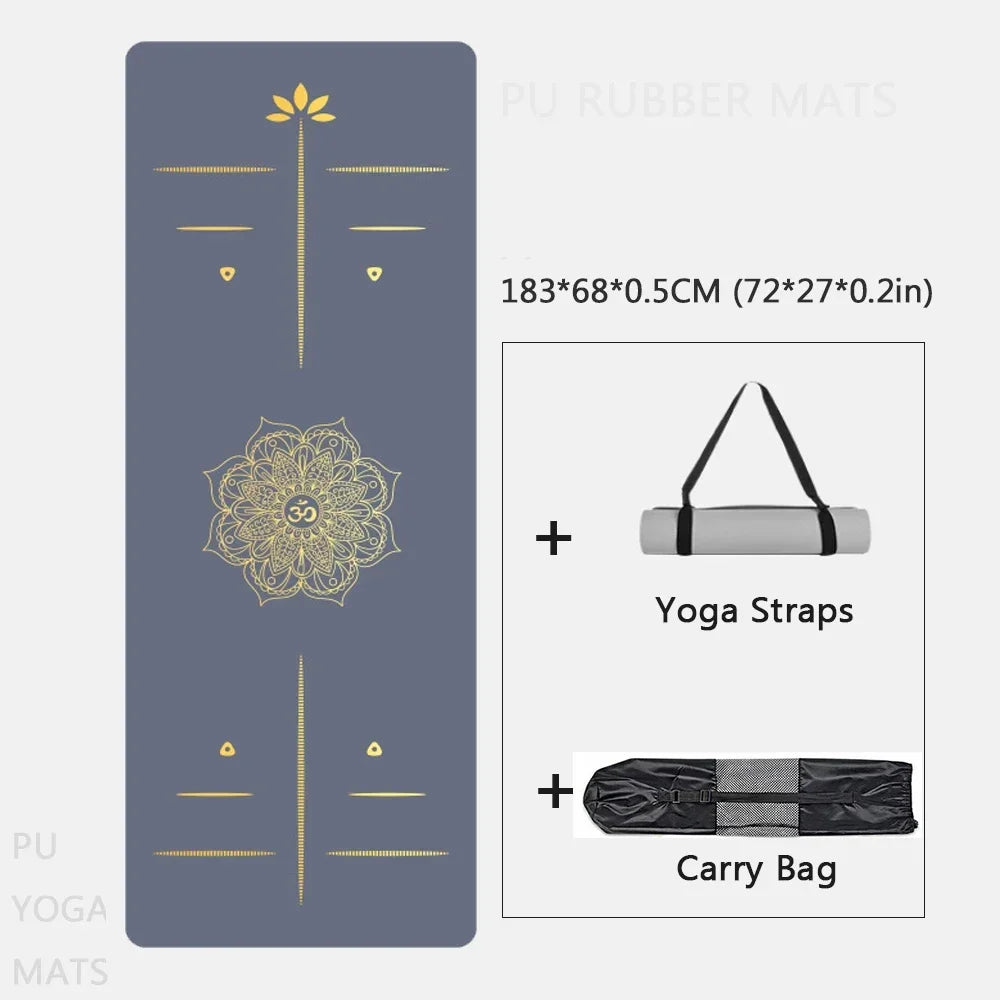 183cm Home Exercise Durable Natural Rubber Mat Non-Slip