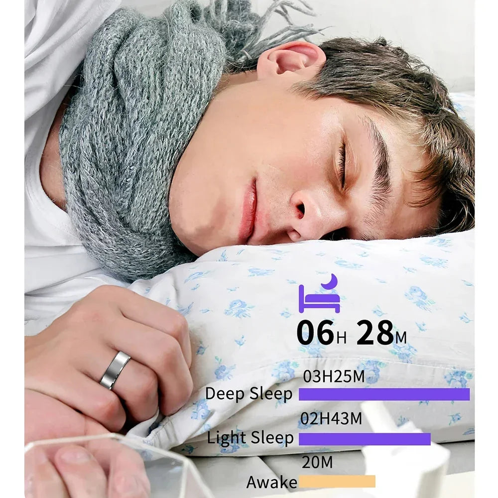 Smart Ring, Heart Rate, Blood Oxygen & Sleep monitor
