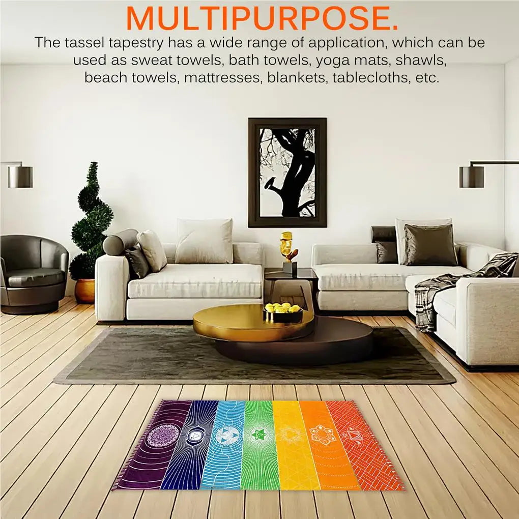 Meditation Rug Multipurpose Tassel Floor Mat