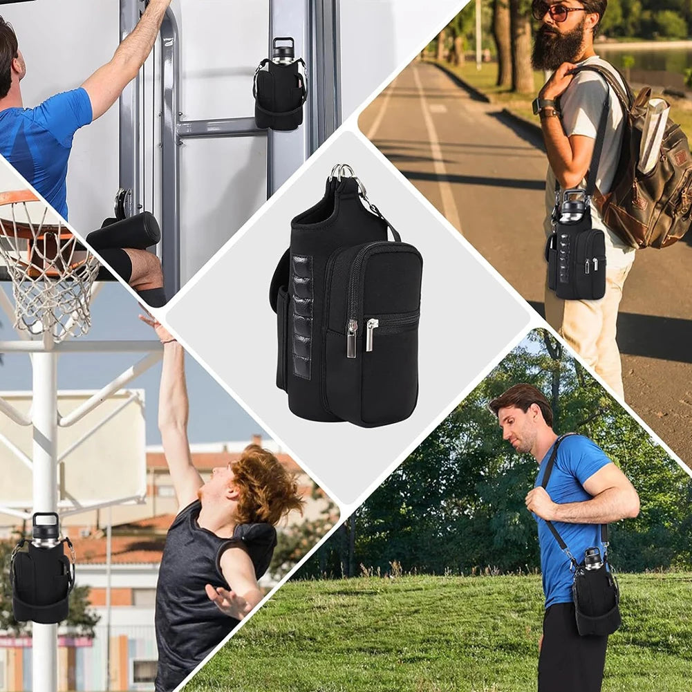 Magnetic Gym Bag Crossbody Water Bottle Pouch
