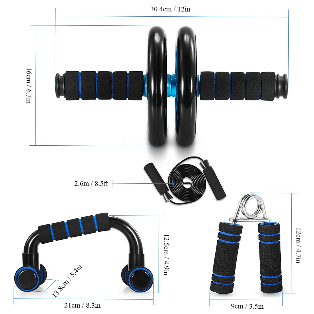 New 5 In 1 Abdominal Wheel Multi-function