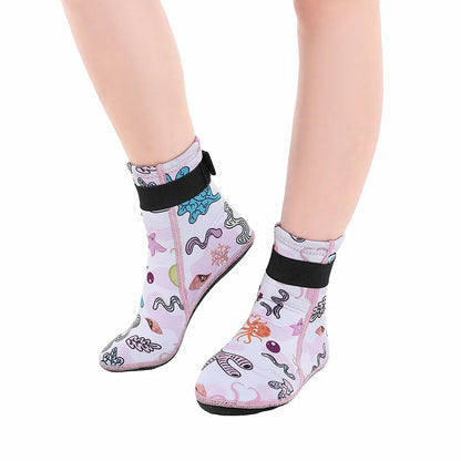 Kids Neoprene Water Socks Anti-slip Adjustable