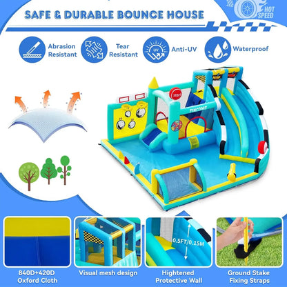 Bounce House Double Slides for ages 3-10