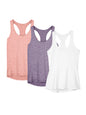 3 Pcs Women Sport tank Tops Loose Quick Dry