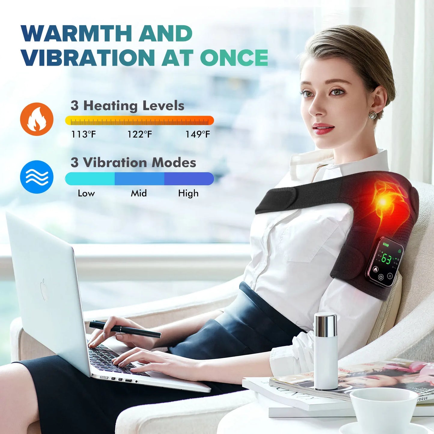 Joint Physiotherapy Hot Compress Vibration Massage