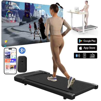 300lbs Treadmill 2.5HPmills Walking Pad LCD Digital Data Display