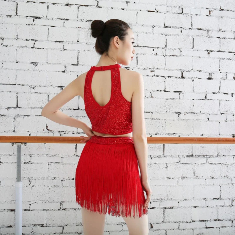 2 Pc Girls Latin Dance Competition Costumes